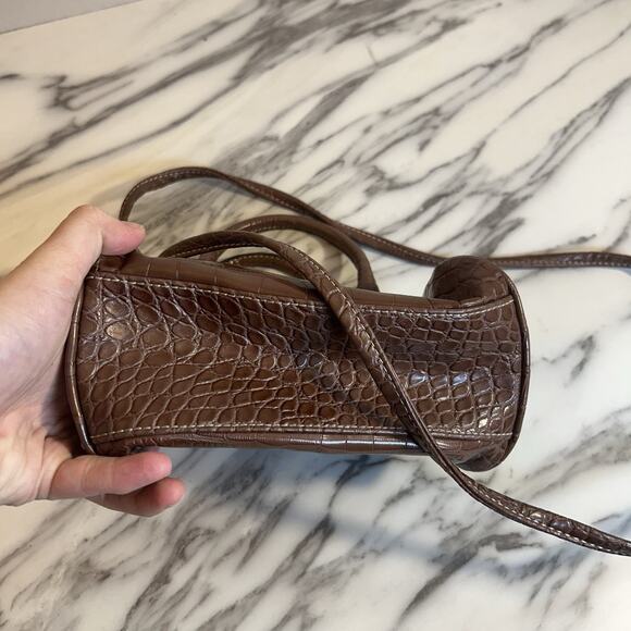 Vintage Retro Y2K Tommy Hilfiger baby handbag Purse Faux Leather Tan Crossbody - Picture 6 of 6